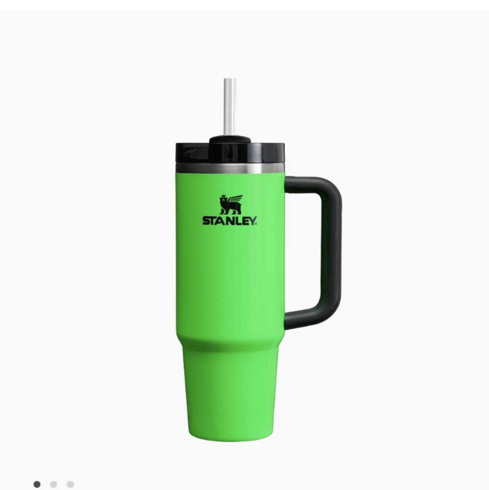 Brand new neon green Stanley cup quencher 30oz